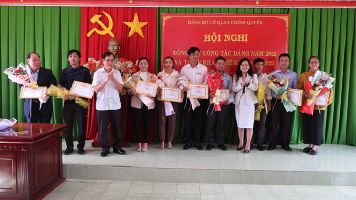 Năm 2022, Đảng ủy CQCQ huyện Ea H’leo đạt và vượt nhiều chỉ tiêu đề ra